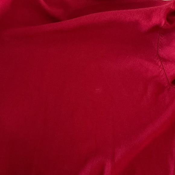 Carmen Marc Valvo Open Cardigan Sweater Wine Red Zipper 3/4 Sleeves Wome… - Picture 11 of 11